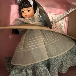 Madame Alexander Doll with Blue Dress and Black Hair